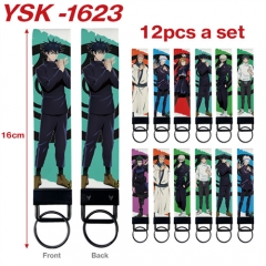 12PCS/SET 9 Styles Jujutsu Kaisen Cartoon Cosplay Anime Phone Strap Lanyard