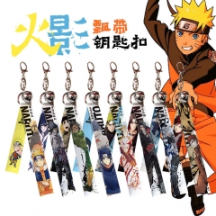 8 Styles Naruto with Riband Bell Anime Keychain