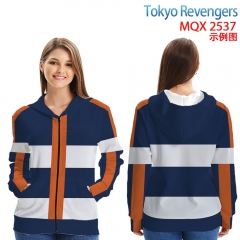 Tokyo Revengers Color Printing Zipper Anime Hoodie