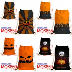 30 Styles Halloween Color Printing Anime Bag Drawstring Backpack