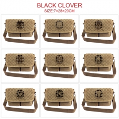 9 Styles Black Clover Cartoon Anime Canvas Shoulder Crossbody Bag