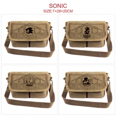 7 Styles Sonic the Hedgehog Cartoon Anime Canvas Shoulder Crossbody Bag