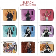 11 Styles Bleach Cartoon Pattern PU Coin Purse Anime Short Zipper Wallet