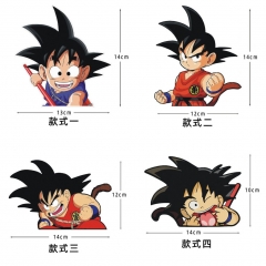 6 Styles Dragon Ball Z Cartoon Anime Car Sticker