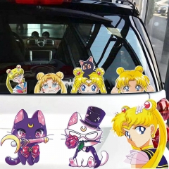 9 Styles Pretty Soldier Sailor Moon Cartoon Anime Car Sticker