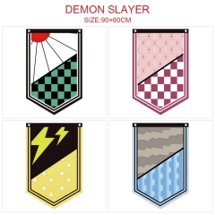 6 Styles 90x60CM Demon Slayer: Kimetsu no Yaiba Decoration Flag