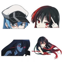 5 Styles Akame Ga Kill Cartoon Anime Car Sticker