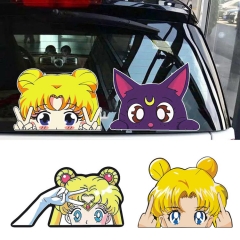 4 Styles Pretty Soldier Sailor Moon Cartoon Anime Car Sticker