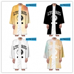 10 Styles Lycoris Recoil Cosplay 3D Digital Print Haori Anime Long Kimono