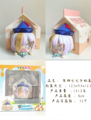 8CM Genshin Impact Qiqi Milk Box Q Ver PVC Anime Figure