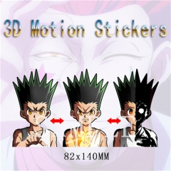 Hunter×Hunter Cartoon Can Change Pattern Lenticular Flip Anime 3D Stickers