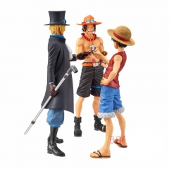 3 Styles One Piece Sabot  Ace Lufy Cosplay Cartoon Character Japanese Anime PVC Figure Collection Toy