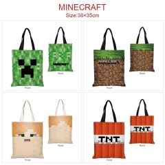 7 Styles Minecraft Canvas Anime Single Shoulder Bag