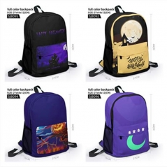 5 Styles Happy Hallow's Day Cartoon Anime Backpack School Bag