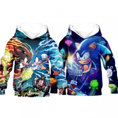 2 Styles Sonic the Hedgehog Game For Kids Anime Hooded Hoodie