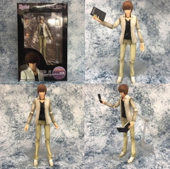16CM Figma 008# Death Note Yagami Light Cartoon Cosplay Anime Figure Collection Model Toy