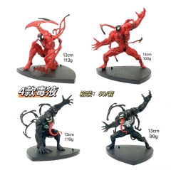 4PCS/SET 13CM Venom Marvel Anime Figures Toy