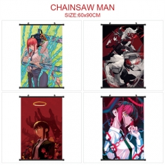 60*90CM 4 Styles Chainsaw Man Anime Wall Scroll