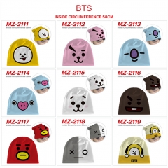18 Styles BT21 K-POP BTS Bulletproof Boy Scouts Cosplay Cartoon Thick For Winter Hat Warm Decoration Anime Hat