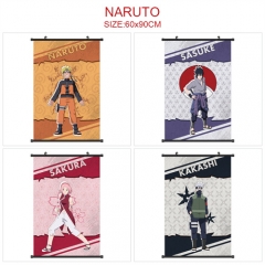 60*90CM 4 Styles Naruto Anime Wall Scroll