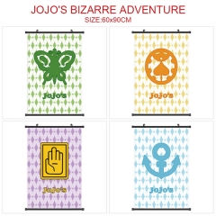 60*90CM 4 Styles JoJo's Bizarre Adventure Anime Wall Scroll