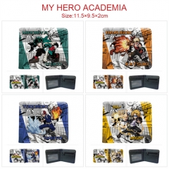6 Styles Boku No Hero Academia / My Hero Academia Cartoon Pattern PU Coin Purse Anime Short Zipper Wallet