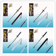 4 Styles One Piece Zoro Sword Weapon Anime Alloy Keychain