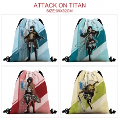 4 Styles Attack on Titan/Shingeki No Kyojin Cosplay Cartoon Anime Drawstring Bags