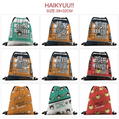 13 Styles Haikyuu Cosplay Cartoon Anime Drawstring Bags
