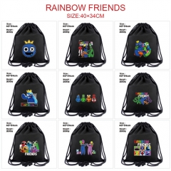 9 Styles Rainbow friends Anime Canvas Drawstring Bag
