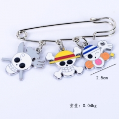 3 Styles One Piece Anime Alloy Brooch And Pin
