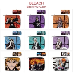 9 Styles Bleach Cartoon Pattern PU Coin Purse Anime Short Zipper Wallet