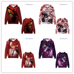 5 Styles Chainsaw Man Cartoon Color Printing Cosplay Anime Hooded Hoodie