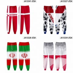 26 Styles FIFA World Cup Cosplay Anime Pants