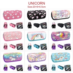 9 Styles Unicorn Cartoon Pencil Box Anime Pencil Bag