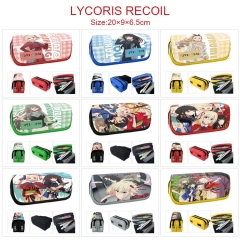 10 Styles Lycoris Recoil Cartoon Pencil Box Anime Pencil Bag