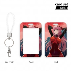 DARLING in the FRANXX Anime Card Holder Bag with Keychain