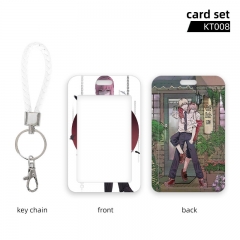 2 Styles Chainsaw Man Anime Card Holder Bag with Keychain