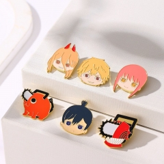 8 Styles Chainsaw Man Anime Brooch And Pin