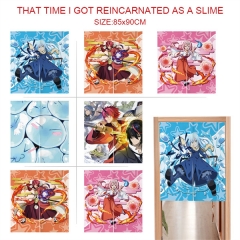 5 Styles 85*90CM That Time I Got Reincarnated as a Slime Cartoon Color Printing Anime Door Curtain