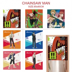 9 Styles 85*90CM Chainsaw Man Cartoon Color Printing Anime Door Curtain