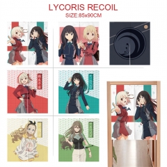 9 Styles 85*90CM Lycoris Recoil Cartoon Color Printing Anime Door Curtain