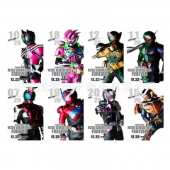 8pcs/set 42*29CM Kamen Rider Ex-Aid Cartoon Cosplay Decoration Color Printing Anime Paper Poster Set