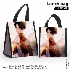 Attack on Titan/Shingeki No Kyojin Cosplay Color Printing Anime Lunch Bag