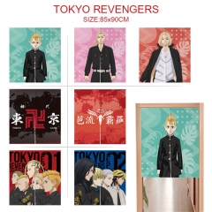 11 Styles 85*90CM Tokyo Revengers Cartoon Color Printing Anime Door Curtain
