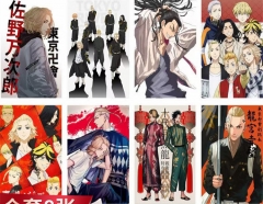 2 Styles 8pcs/set 42*29CM Tokyo Revengers Cartoon Cosplay Decoration Anime Paper Poster