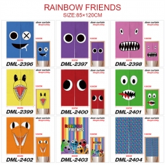 12 Styles 85*120CM Rainbow Friends Cartoon Color Printing Anime Door Curtain