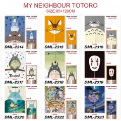 10 Styles 85*120CM My Neighbor Totoro Cartoon Color Printing Anime Door Curtain
