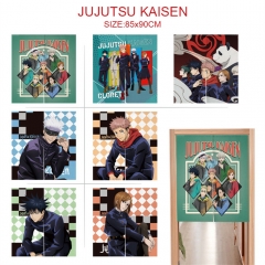 11 Styles 85*90CM Jujutsu Kaisen Cartoon Color Printing Anime Door Curtain