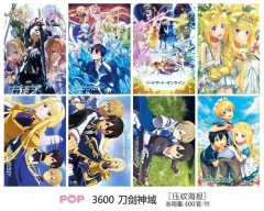 (8PCS/SET) Sword Art Online Printing Collectible Paper Anime Poster